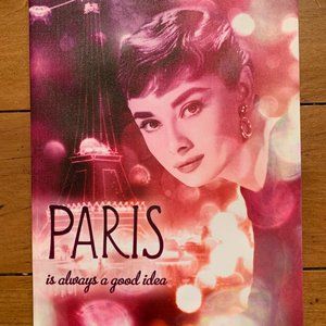 Aubry Hepburn Paris Wall Art